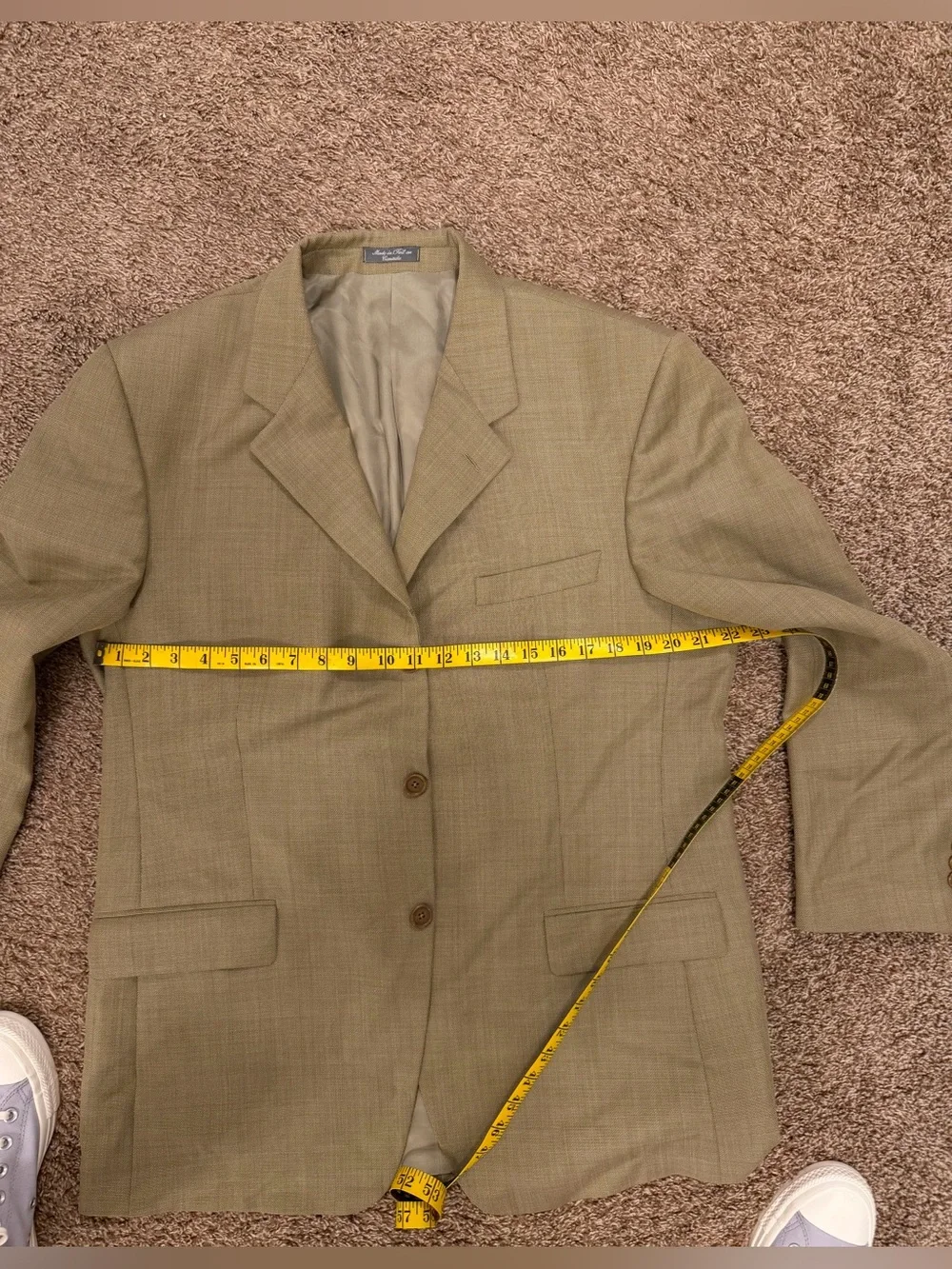 Men's Light Tan Single-Breasted Ultimo Uomo Blazer